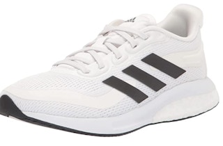 White shoes with black stripes