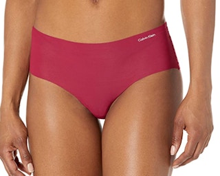 Model modeling seamless red underwear