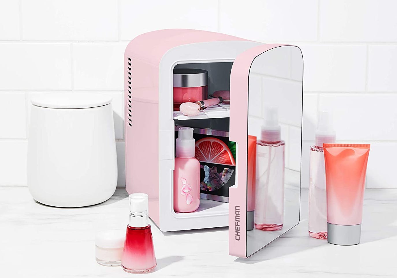Chefman Portable Mirrored Mini Skincare Refrigerator, Just 35 on