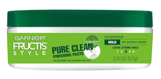 Green jar on a white background