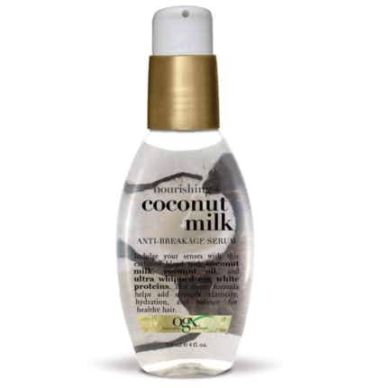 Ogx serum on a white background