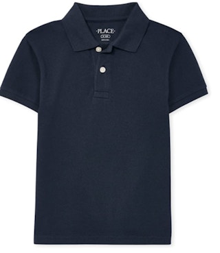 Blue polo on a white background