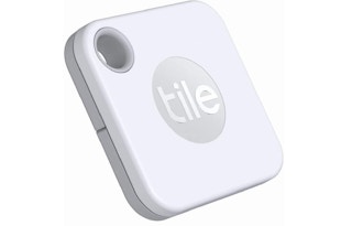 White tile tracker on a white background