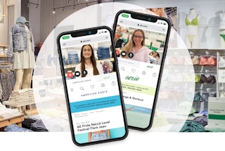a screenshot of american eagle's AE Live page on a desktop computer