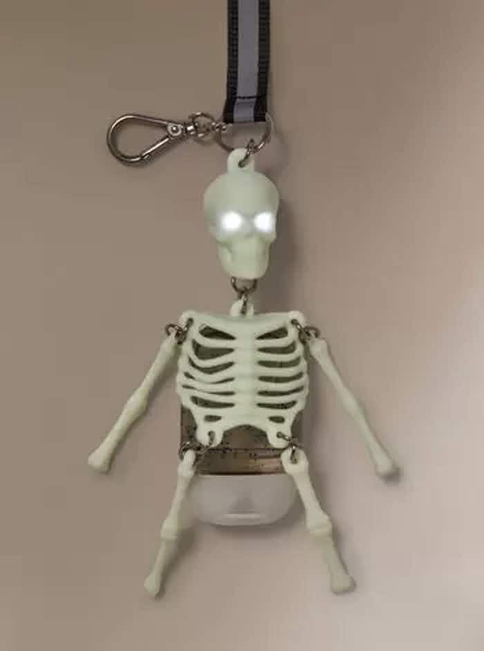 wearable glow in the dark skeleton pocketbac holder