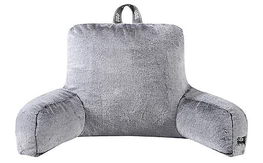 ugg faux fur backrest in charcoal