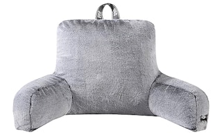 ugg faux fur backrest in charcoal