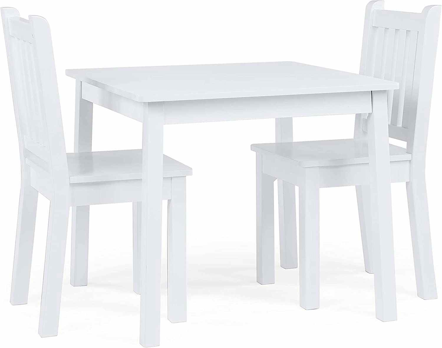 A white Humble Crew kids table and chairs set on a white background.