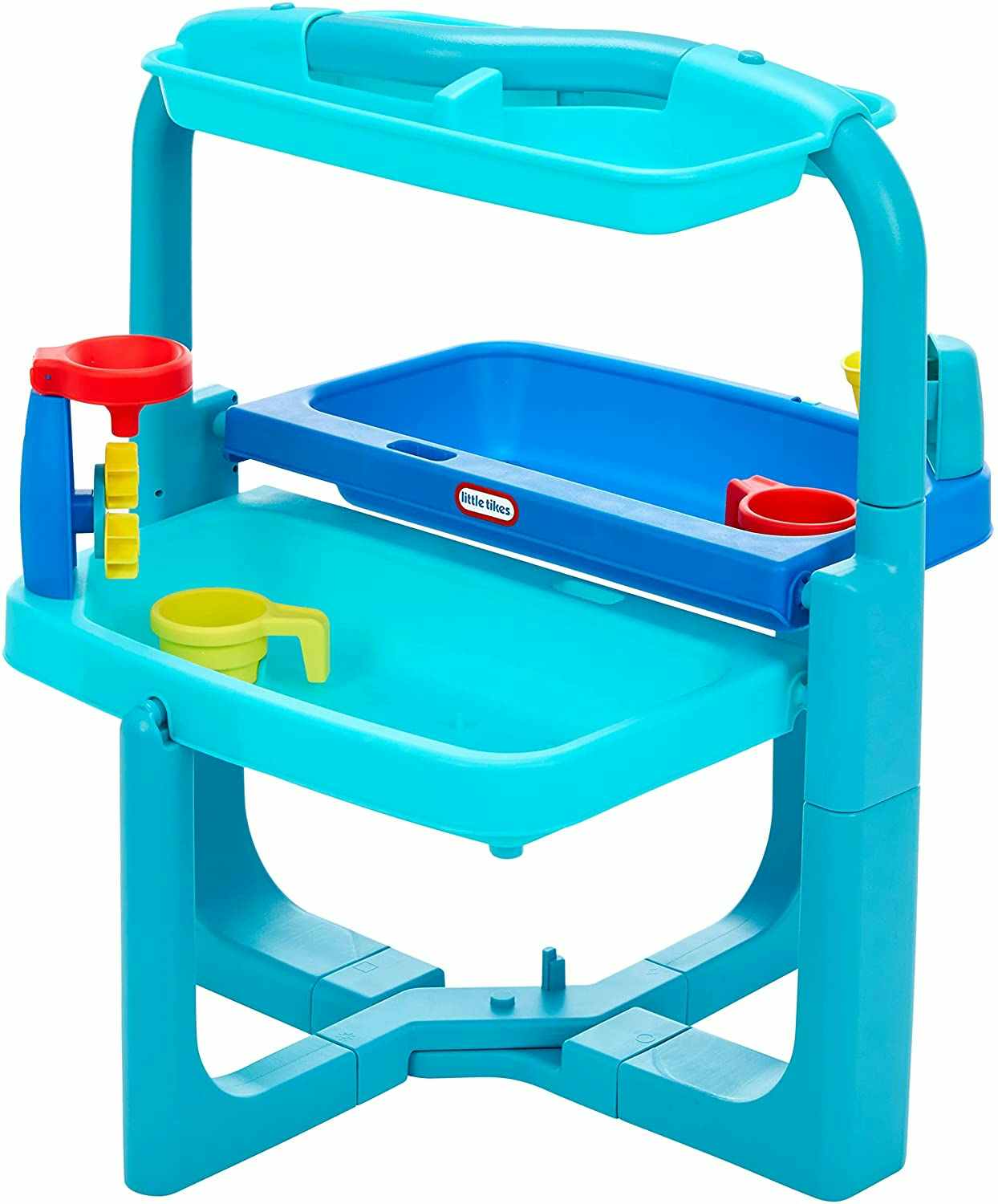 A Little Tikes Outdoor Folding Water Play Table on a white background.