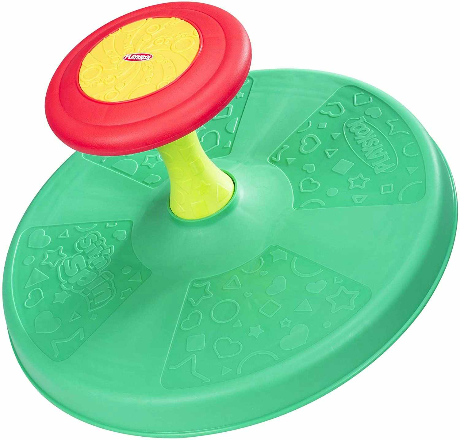 gifts for 2 year olds - A Playskool Sit 'n Spin Activity Toy on a white background.