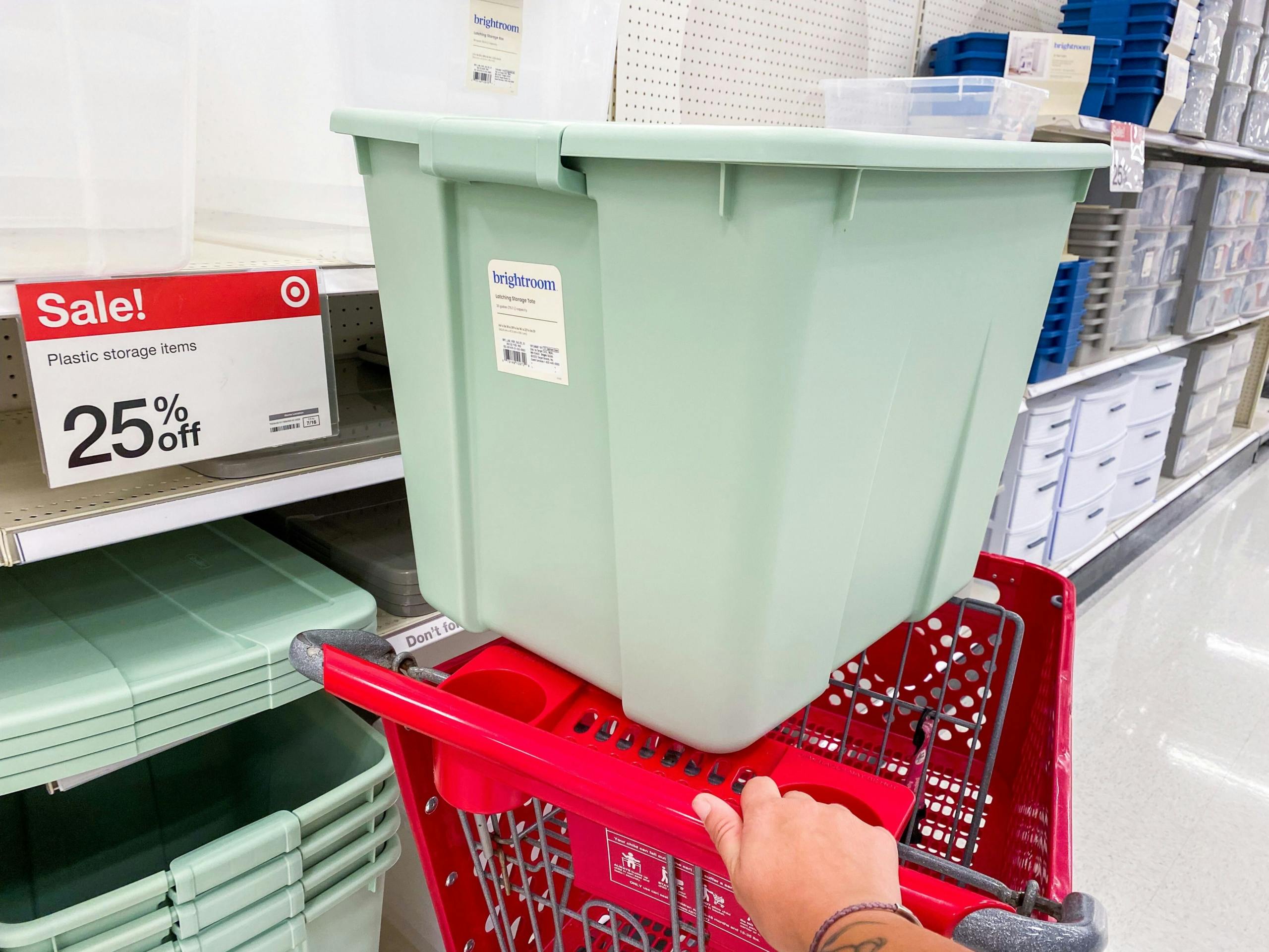 Brightroom Large Latching Storage Totes, as Low as 6.41 at Target
