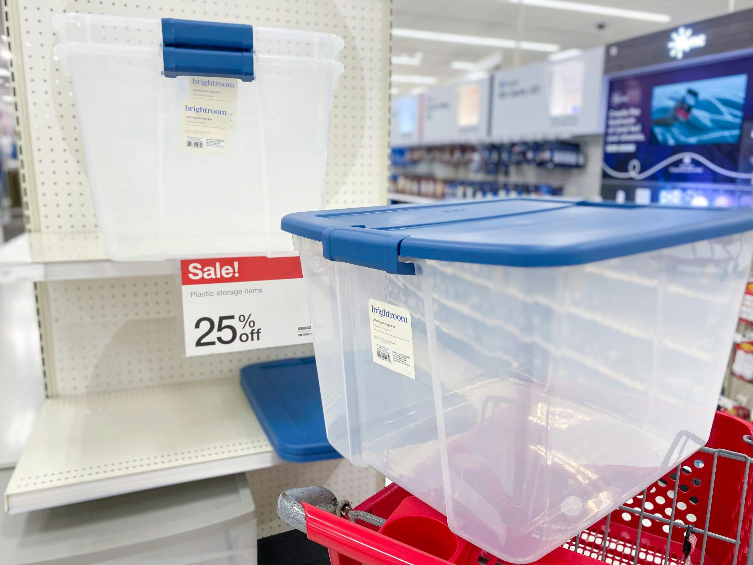 Brightroom Large Latching Storage Totes, as Low as 6.41 at Target