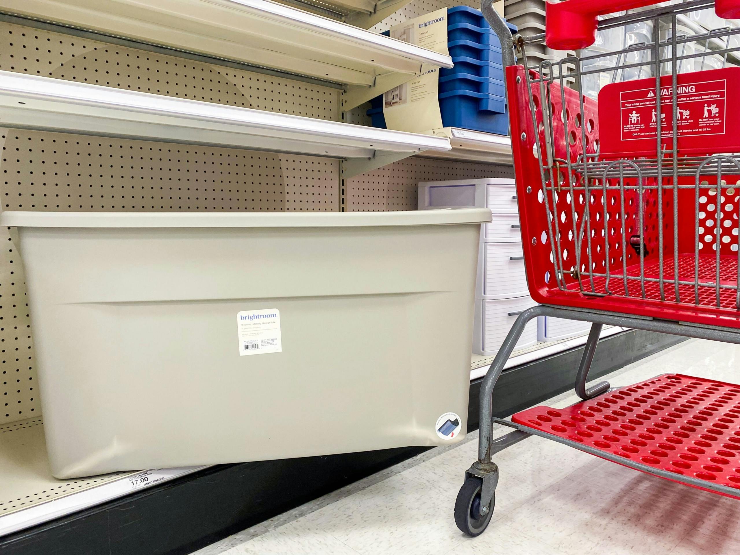Brightroom Large Latching Storage Totes, as Low as 6.41 at Target