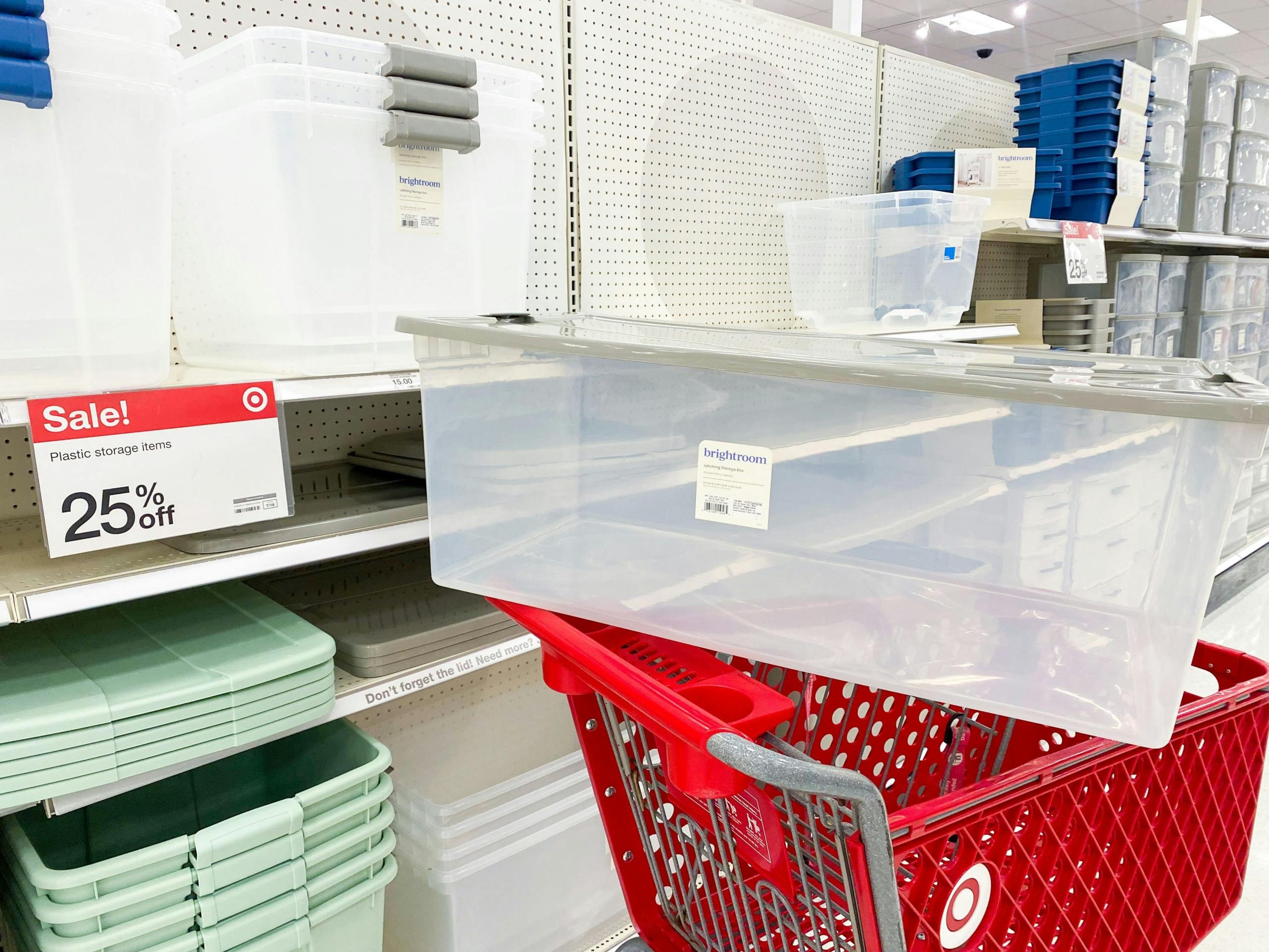 Brightroom Large Latching Storage Totes, as Low as 6.41 at Target