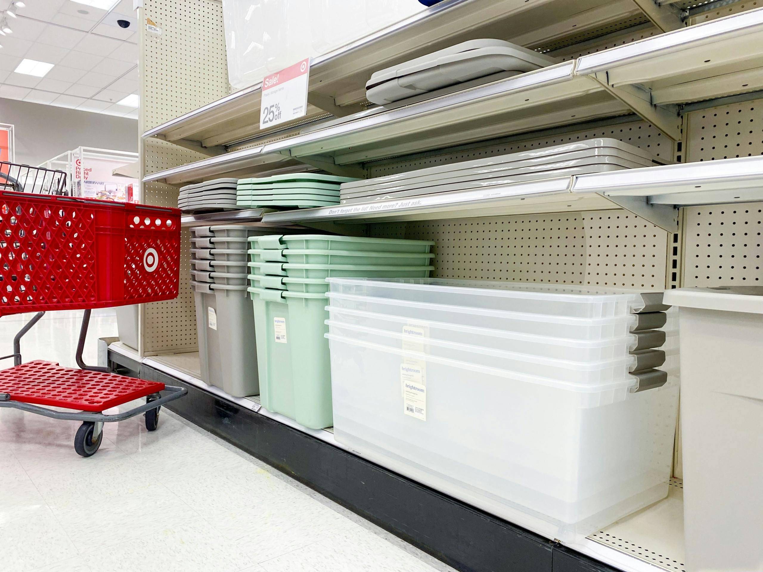 Brightroom Large Latching Storage Totes, as Low as 6.41 at Target