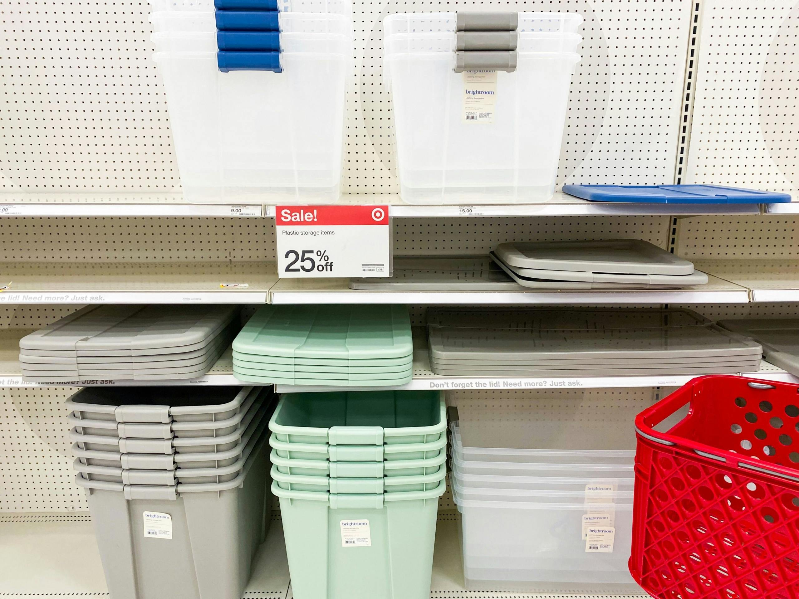 Brightroom Large Latching Storage Totes, as Low as 6.41 at Target