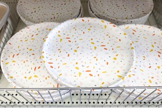stacked ceramic candle trays at Target