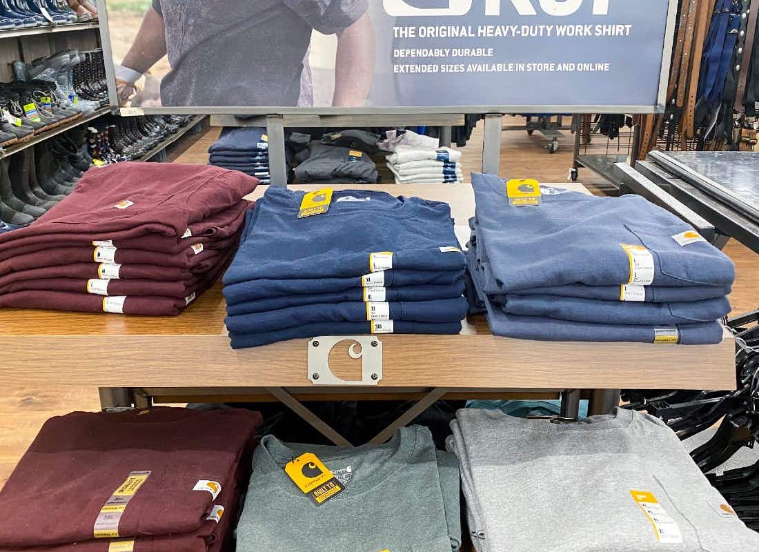 carhartt t shirt shelves