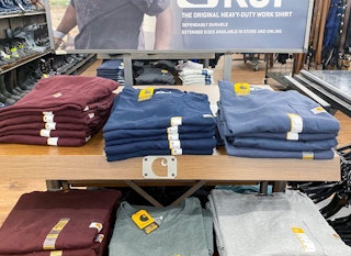carhartt t shirt shelves