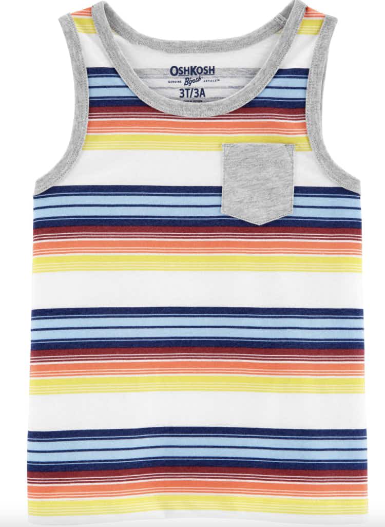 a striped boys tank top