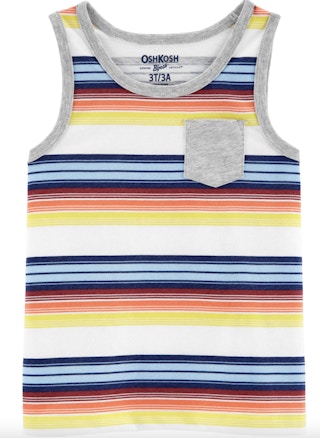 a striped boys tank top