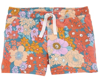 floral pull on shorts for girls