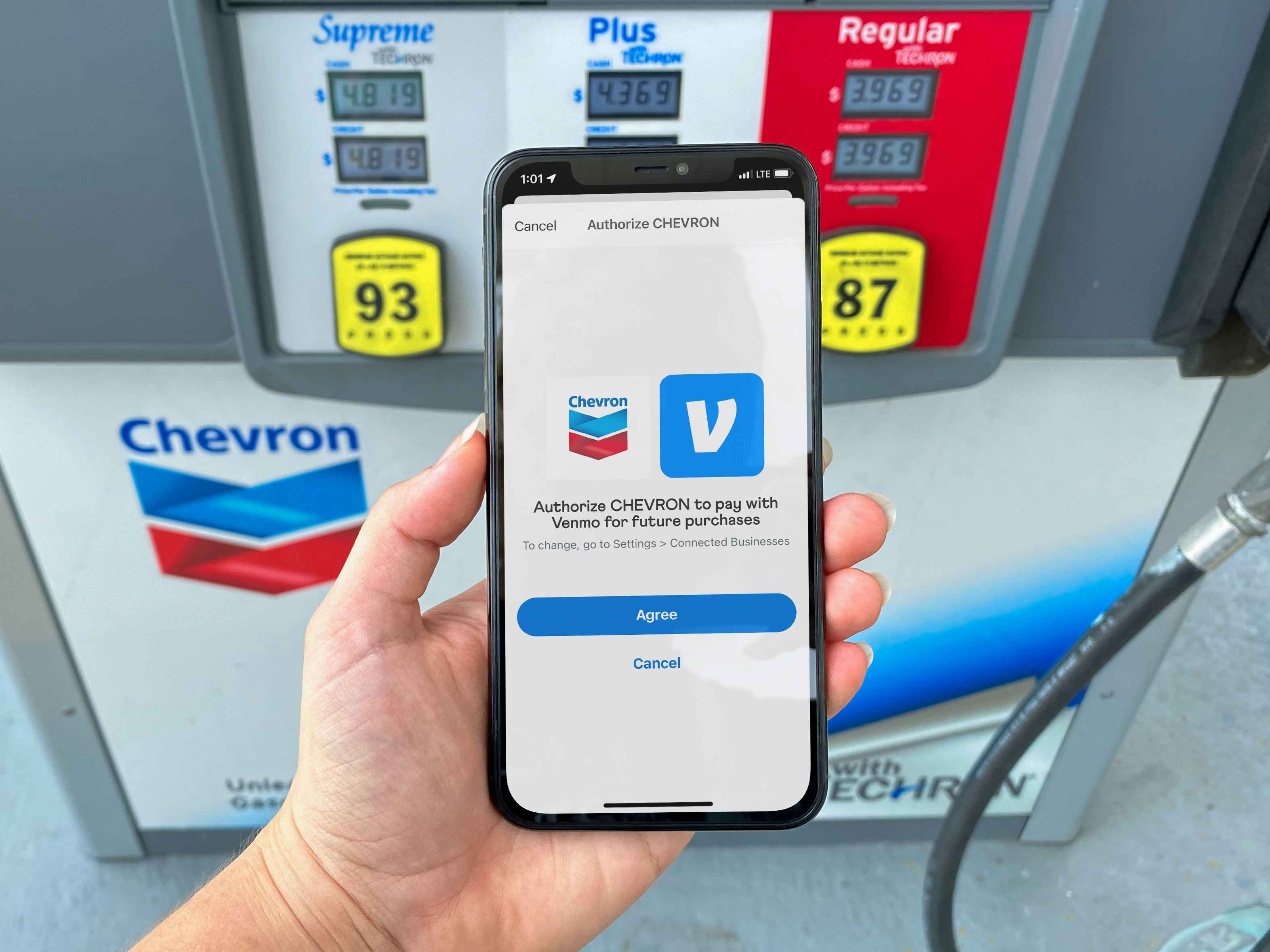 Pay cash-free at the pump with the free app!