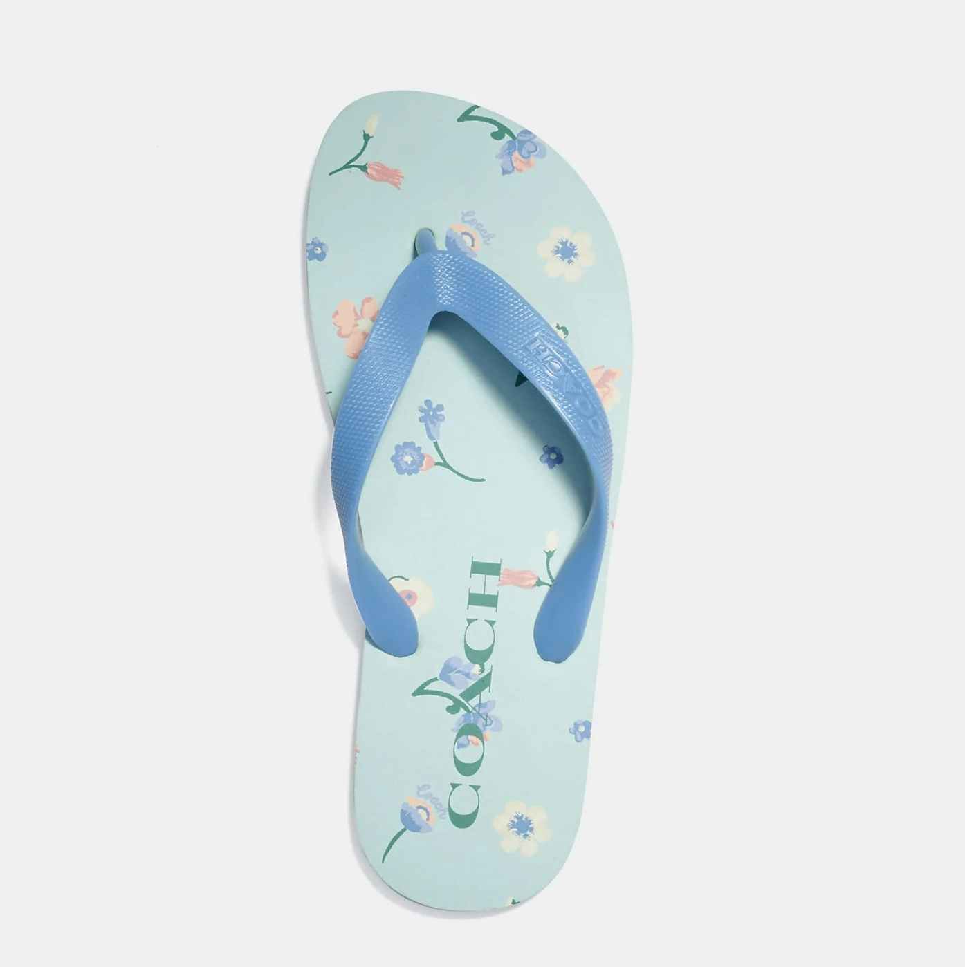 coach floral womens flip flop