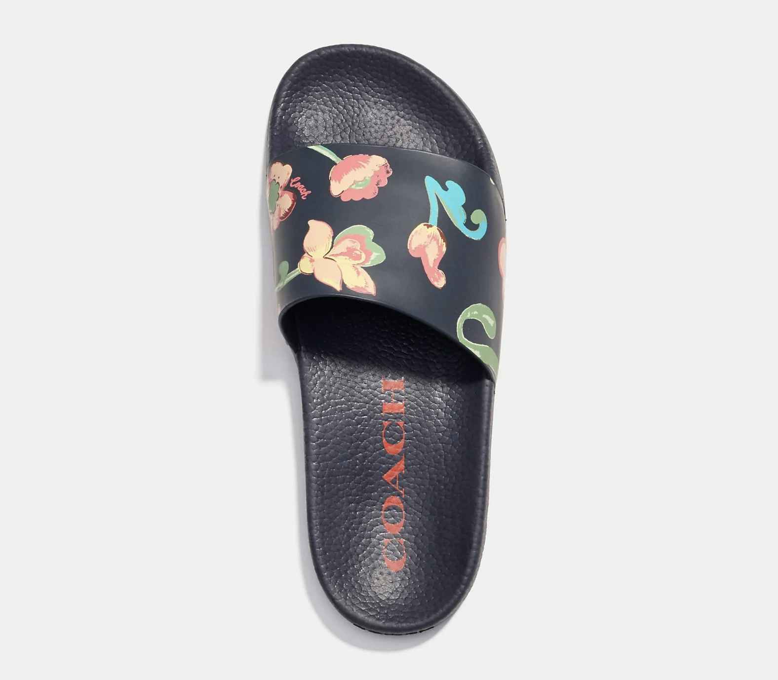 coach womens sports floral slides