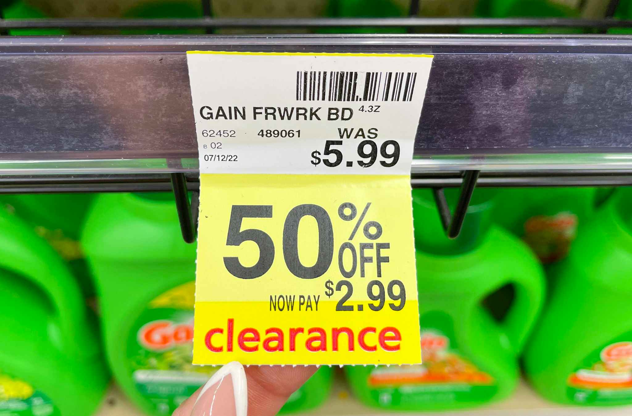gain clearance tag