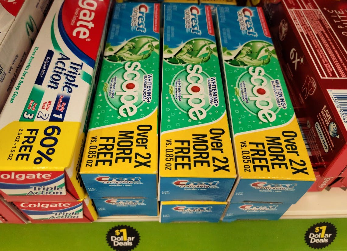 dollar general crest toothpaste