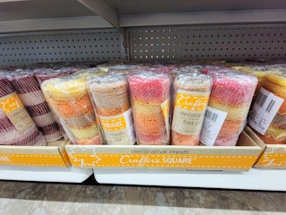 variety of fall mesh ribbon for crafting