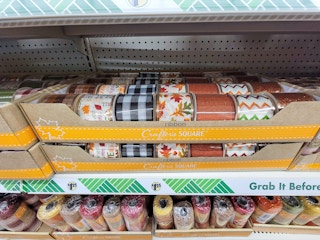rolls of fall crafting ribbon