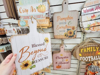 hanging fall signs