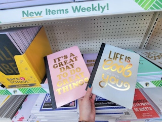 notebooks with inspirational messages