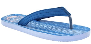blue kids flip flops