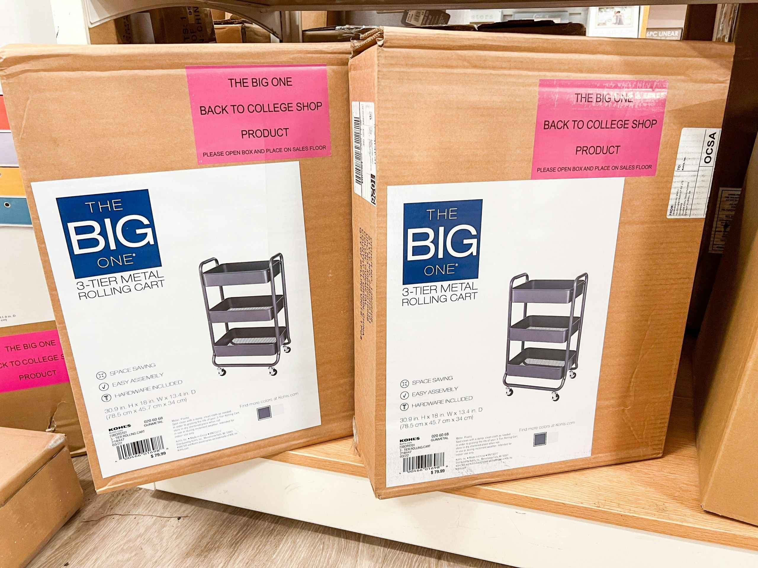 The Big One® 3-Shelf Rolling Cart