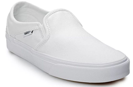 kohls black vans slip ons