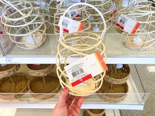 rattan lantern at Target