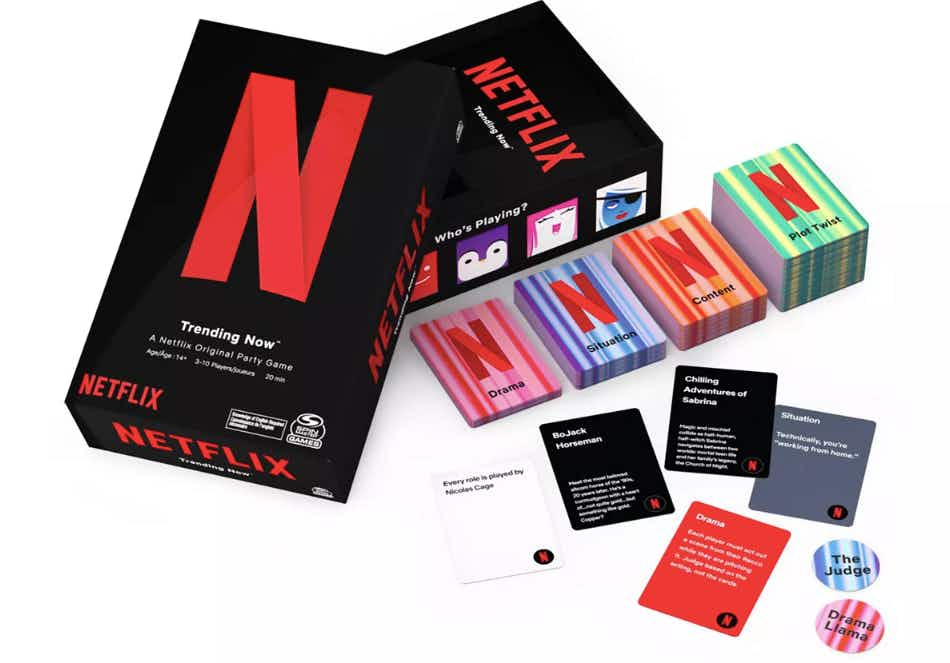 Spinmaster Games Netlfix Trending Now Game A Netflix Original Party Card Game