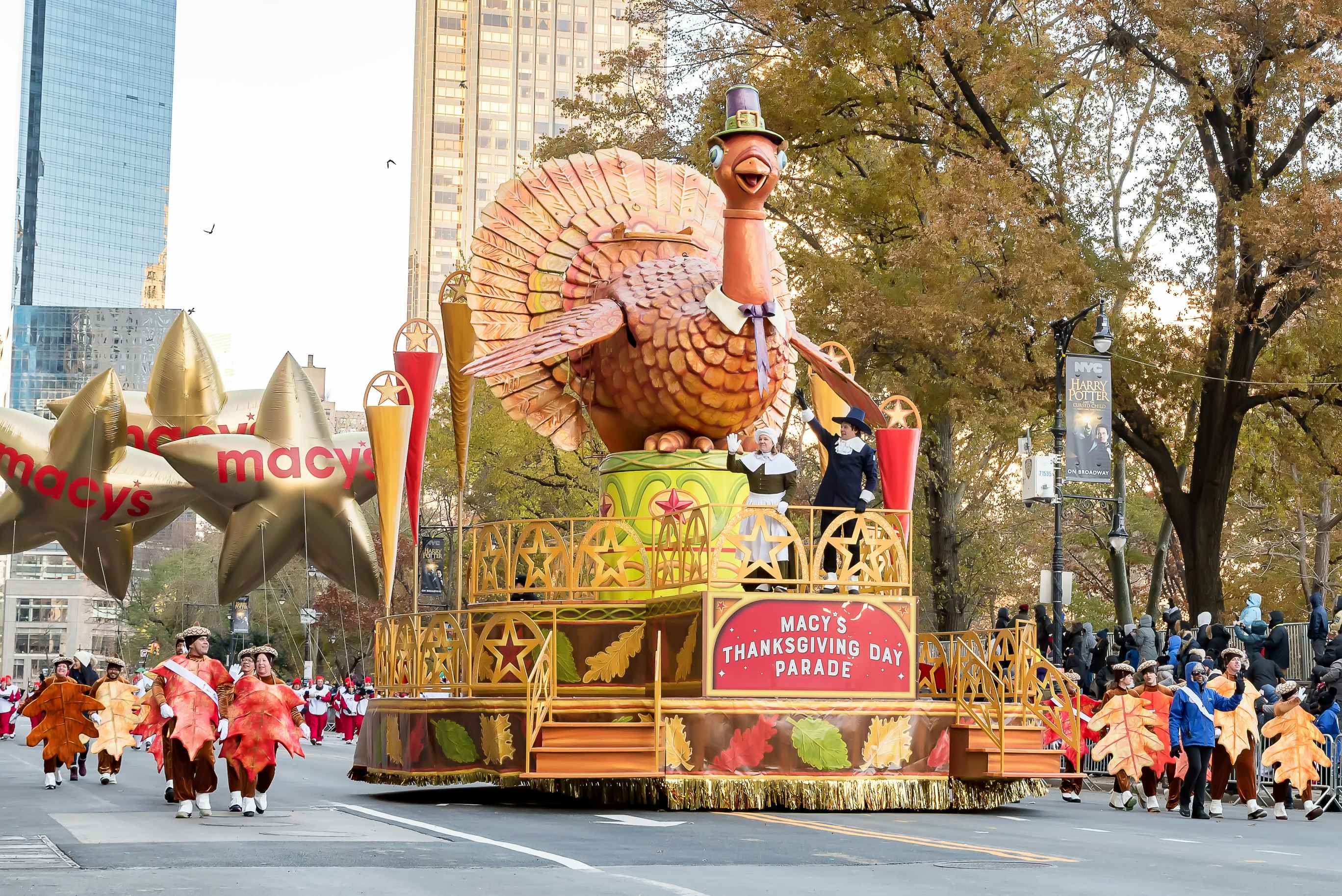 Macy's thanksgiving day parade float in the annual new york city parade