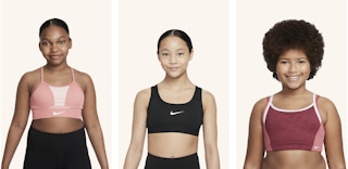 nike girls sports bras