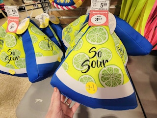 a lime dog toy that says so sour