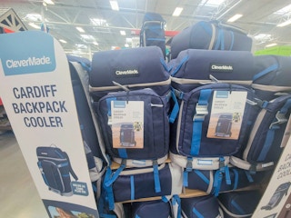 navy blue packpack cooler