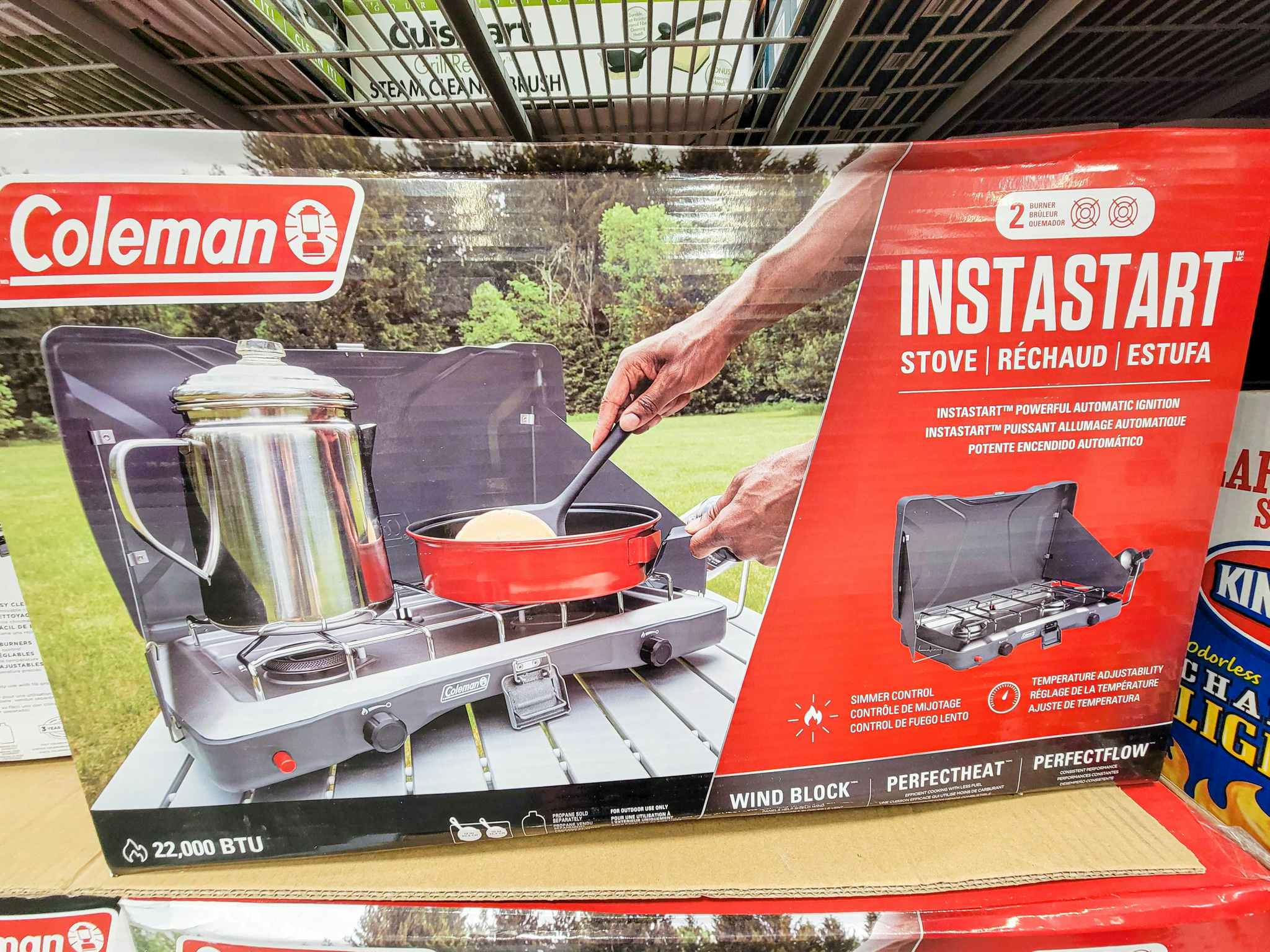 coleman triton 2 burner camping stove
