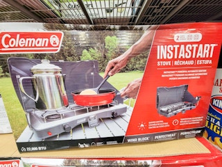 coleman triton 2 burner camping stove