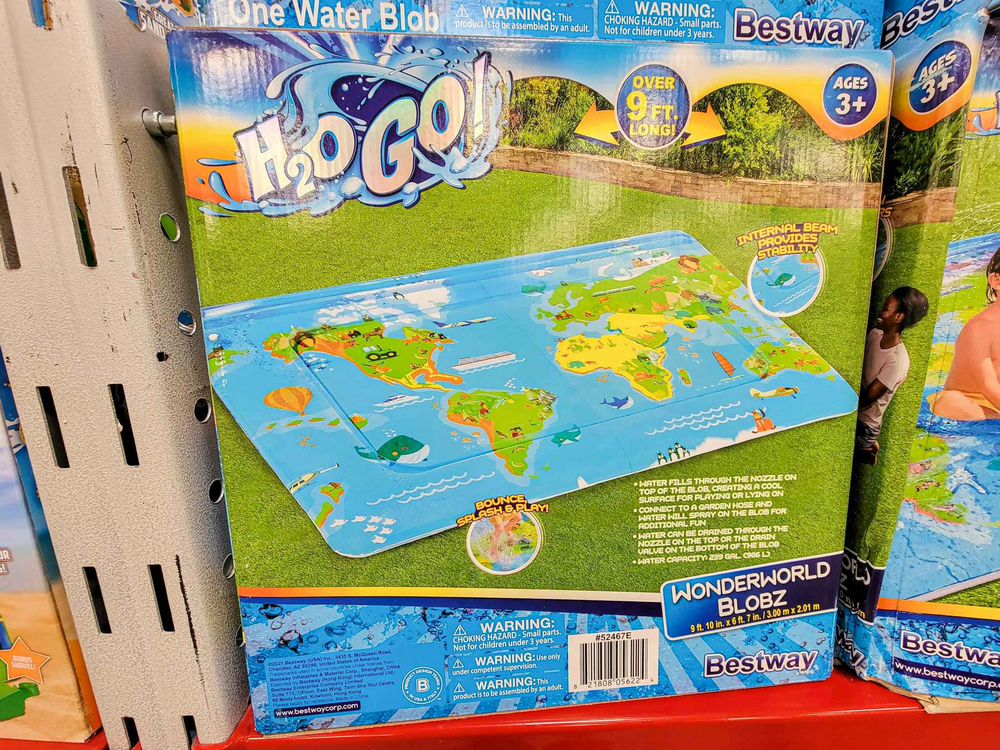 h2ogo world map splash pad