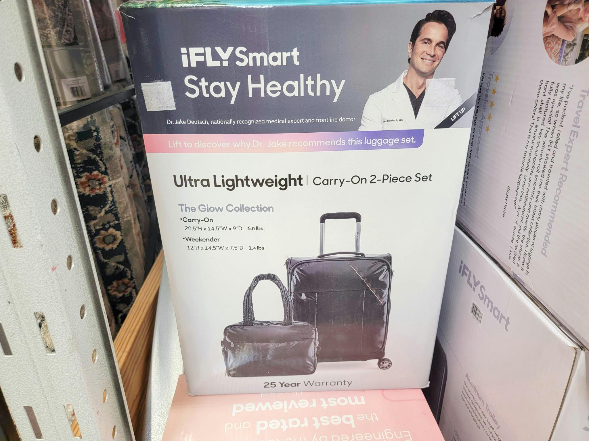 iFly Smart 2-Piece Luggage Set, Only 