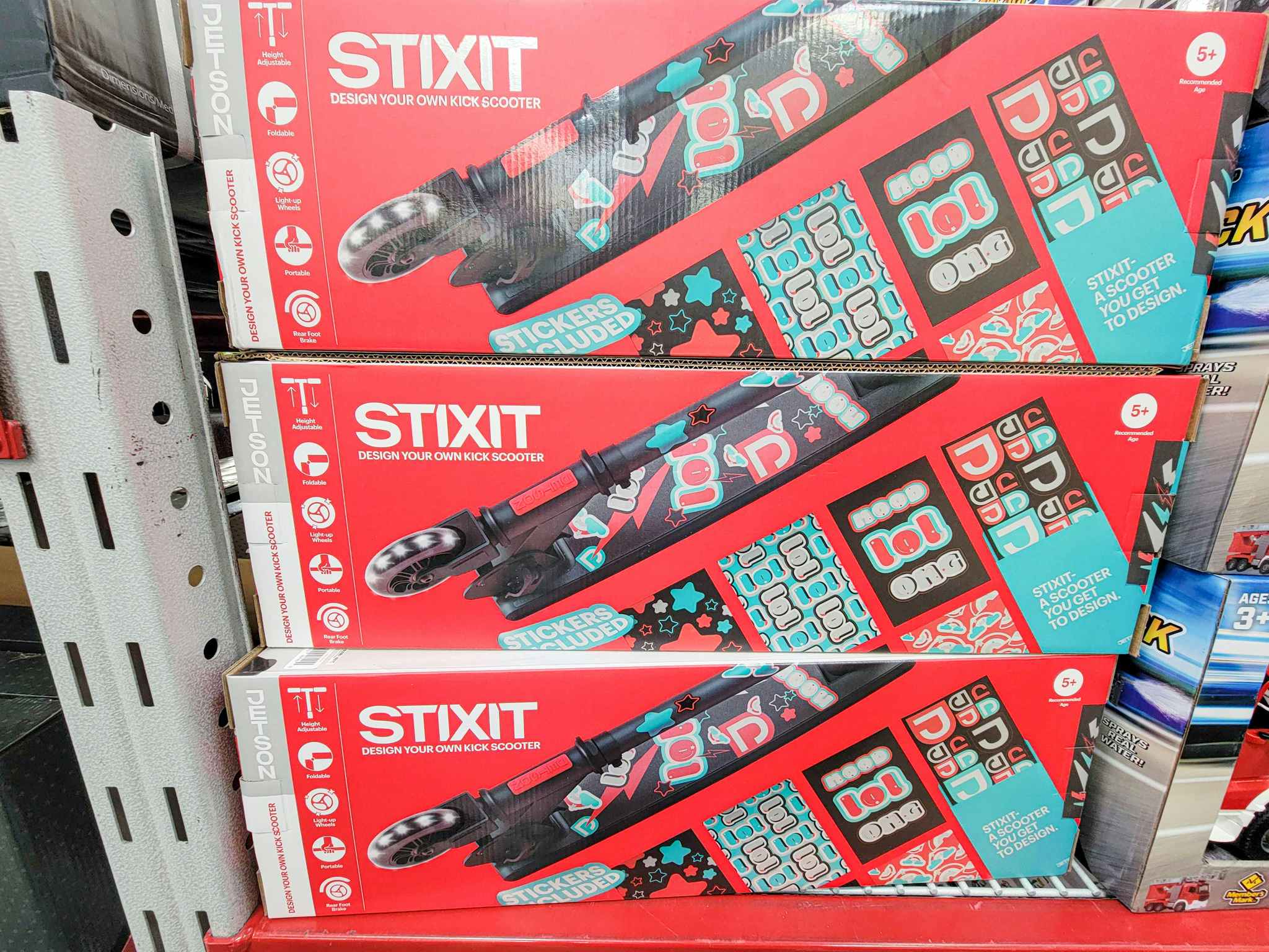 jetson stixit scooters in boxes