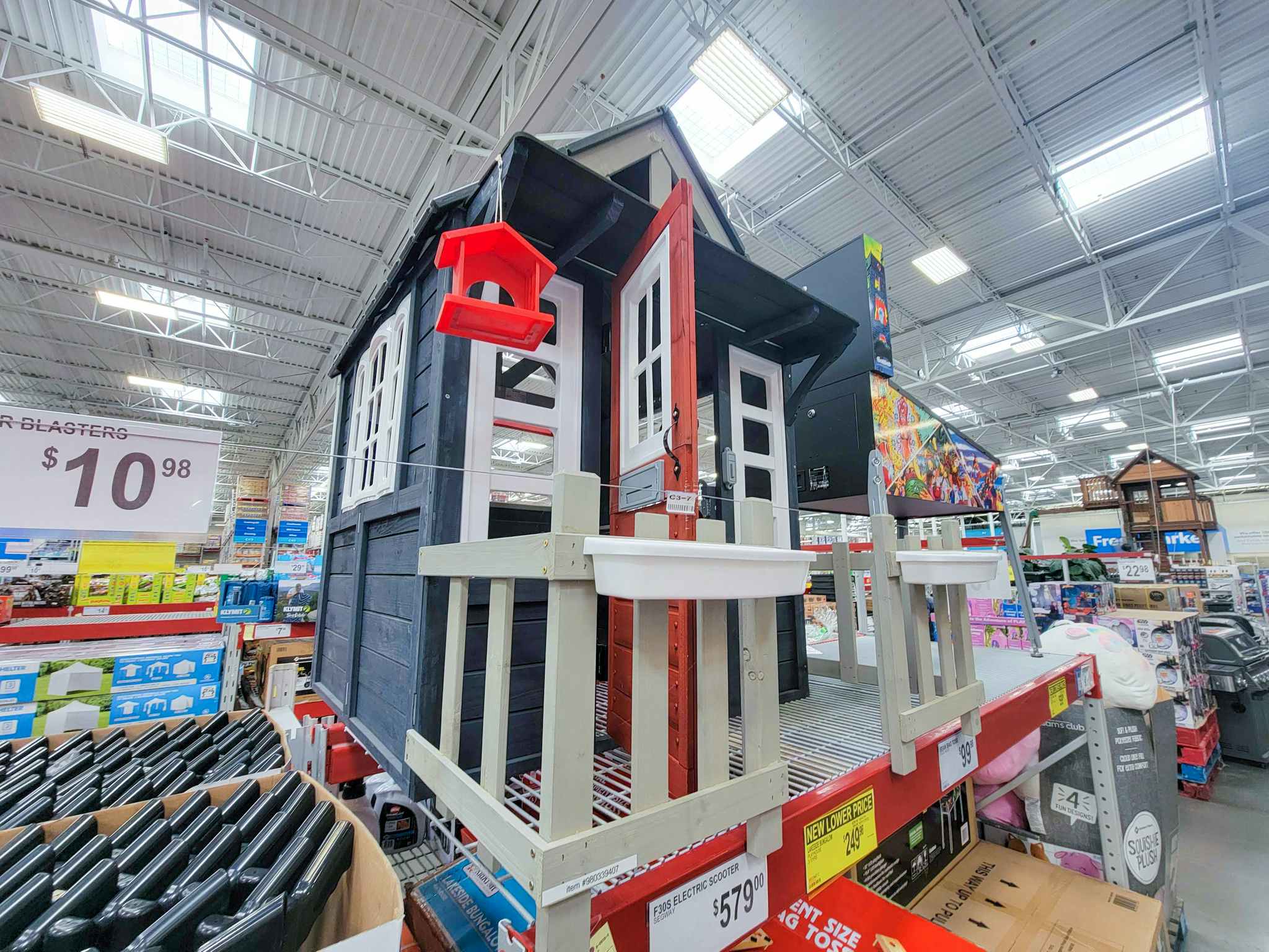 kidkraft outdoor playhouse on display